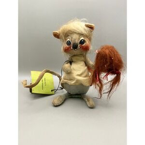 Vtg 1971 Annalee Mobilitee Mouse Doll Hair Dresser 6" Meredith NH Handcrafted